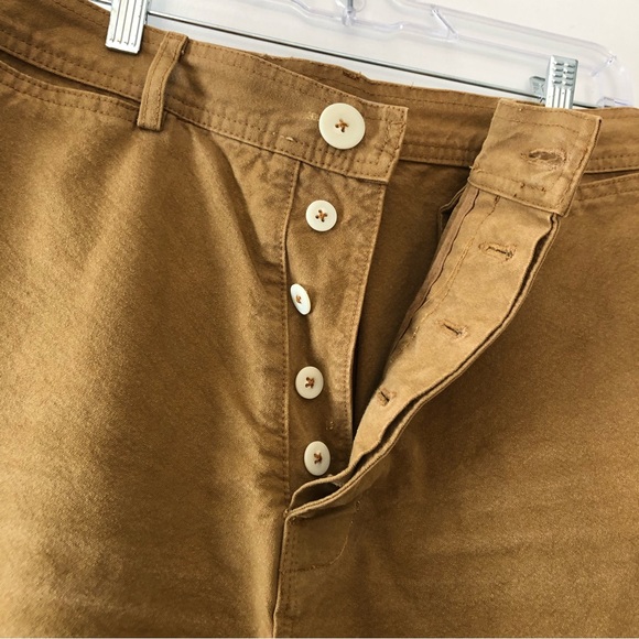 SOLD Jesse Kamm Sailor Canvas Pants Sz XL Wide Leg High Waisted - Picture 6 of 9